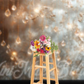 Aperturee - Abstract Light Crystals Pendant Retro Wall Backdrop